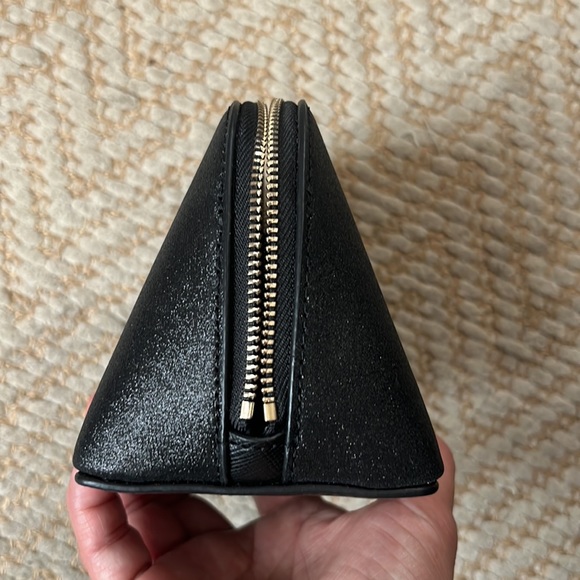 Kate Spade New York Shimmy Tinsel Glitter Fabric Small Cosmetic Case NWT - Picture 3 of 6